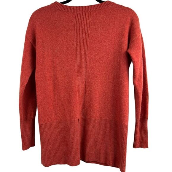 Nicole Miller 2-Ply Cashmere Casual Burnt Orange Crewneck Sweater S - Picture 3 of 11